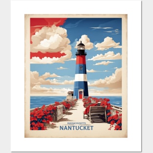 Nantucket Massachusetts United States of America Tourism Vintage Poster Posters and Art